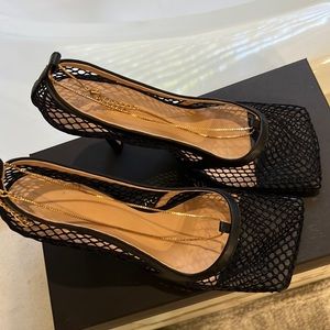 Nero Mesh Bottega Veneta heels